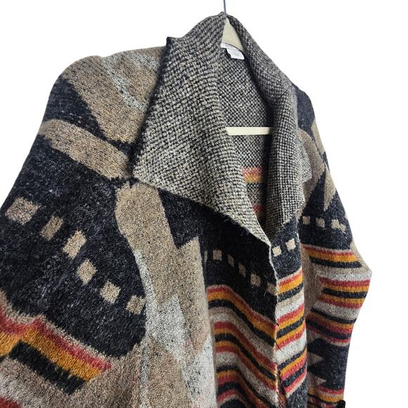 Natural Reflections Womens Southwestern Cardigan Sweater 1X Aztec Western Boho - Picture 5 of 8